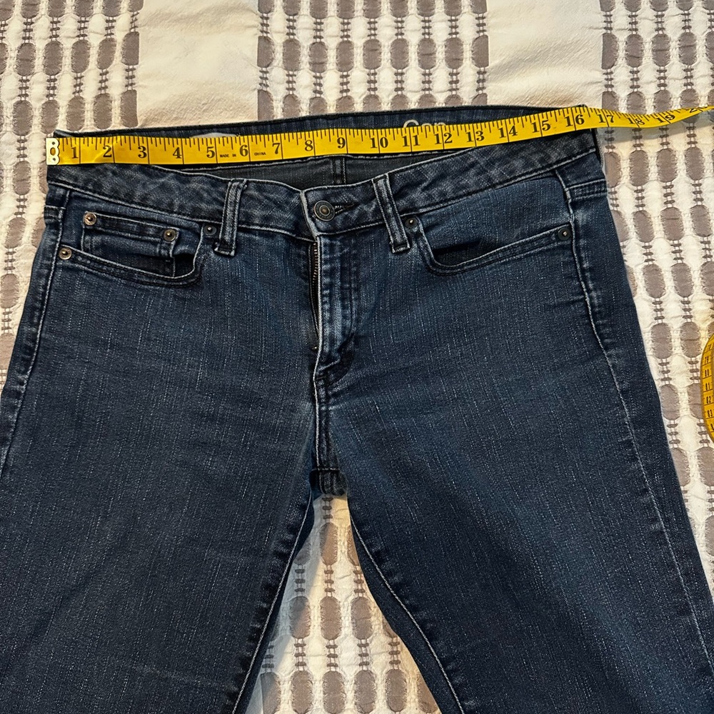 Gap Low-Rise Moderate Flare Dark Jeans